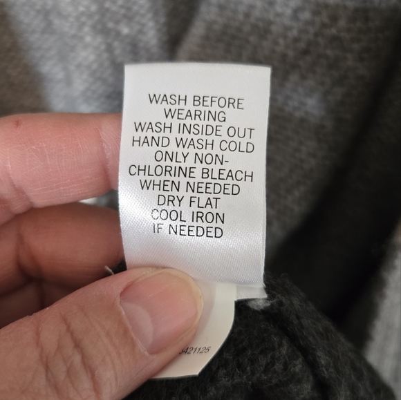 Evri Cream And Gray Striped Sweater Size 2X - Picture 7 of 7